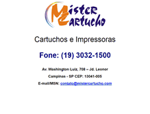 Tablet Screenshot of mistercartucho.com